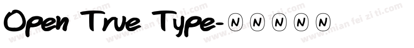 Open True Type字体转换
